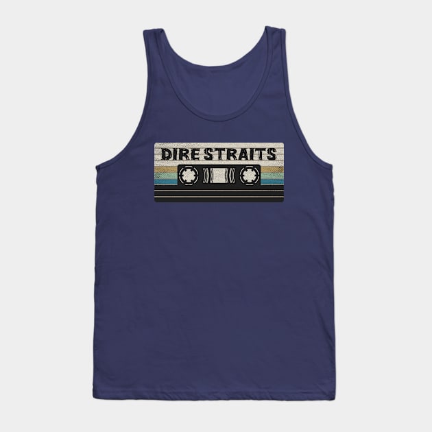 Dire Straits Mix Tape Tank Top by getinsideart